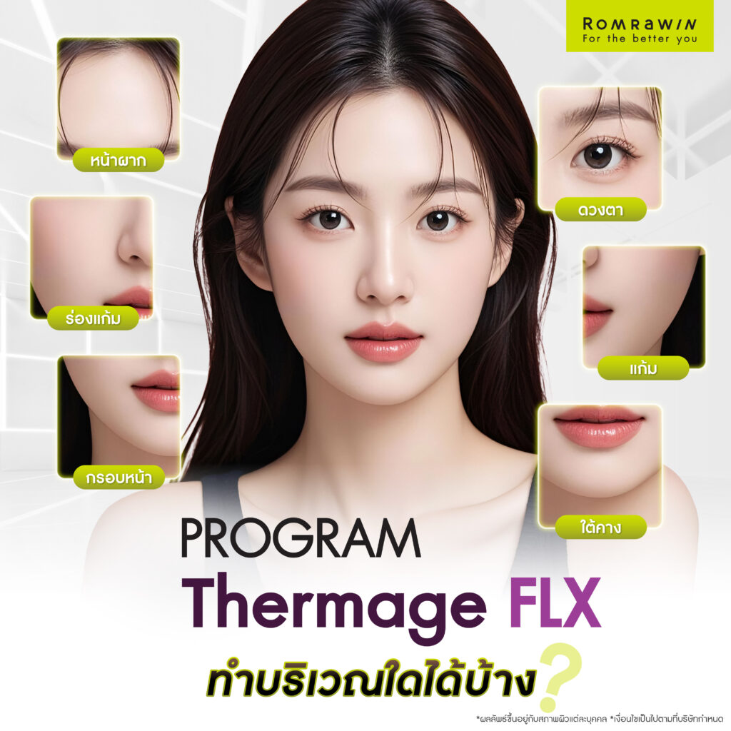 Thermage FLX โปรแกรมผิวหน้าตึงกระชับ ทำบริเวณใดได้บ้าง?