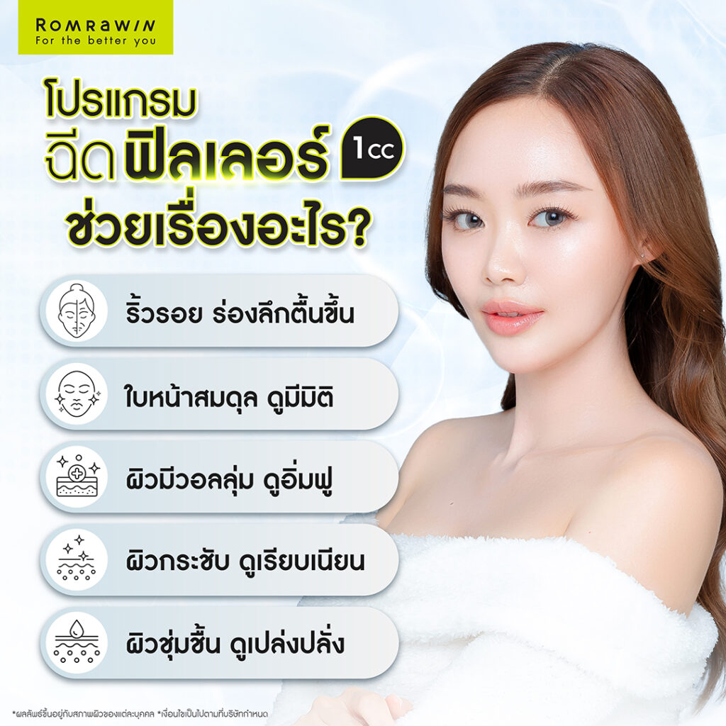 ฉีดฟิลเลอร์ 1 CC ช่วยเรื่องอะไร?