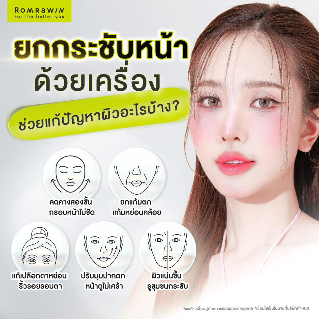 ยกกระชับหน้าด้วยเครื่อง ช่วยแก้ปัญหาผิวอะไรบ้าง?