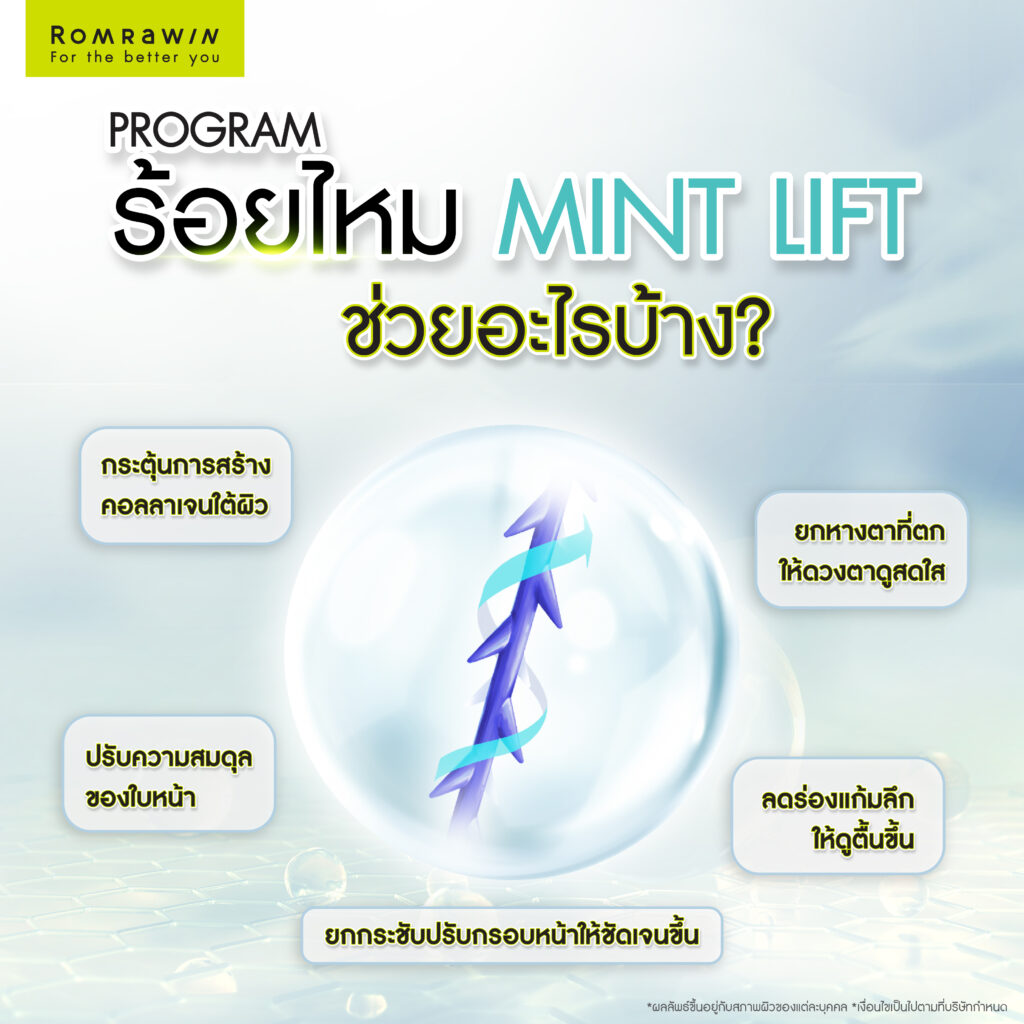 ร้อยไหม Mint Lift คืออะไร? ดีกว่าไหมทั่วไปอย่างไร? 4 ร้อยไหม Mint Lift ช่วยอะไรได้บ้าง?