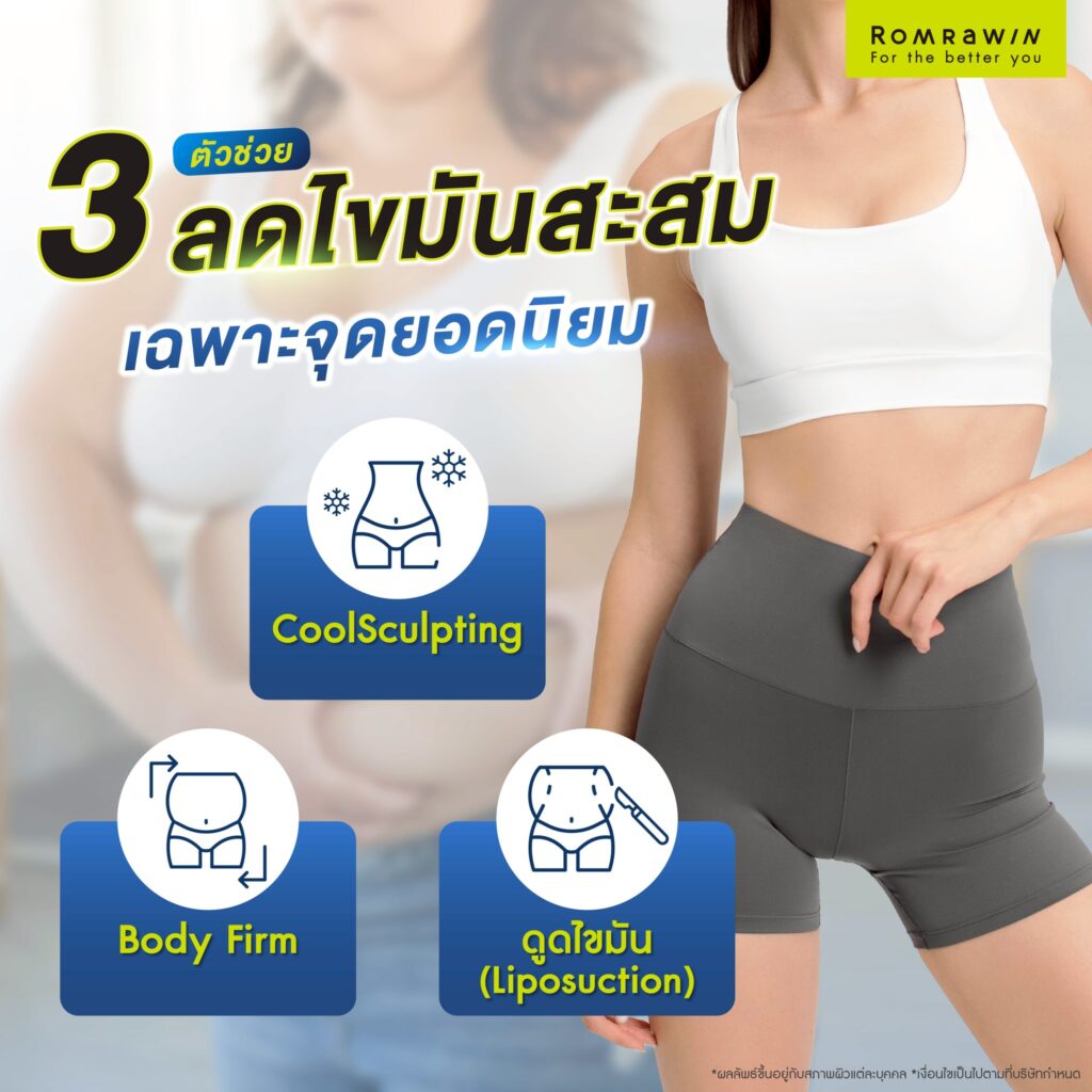 3 ตัวช่วยลดไขมันสะสมเฉพาะจุดยอดนิยม