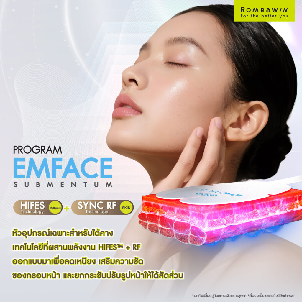 (ยกกระชับเหนียงใต้คางราคาเท่าไร)รู้จัก EMFACE Submentum ยกกระชับเหนียงใต้คาง