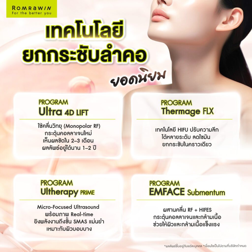 ยกกระชับลำคอ ช่วยแก้ปัญหาอะไรบ้าง?