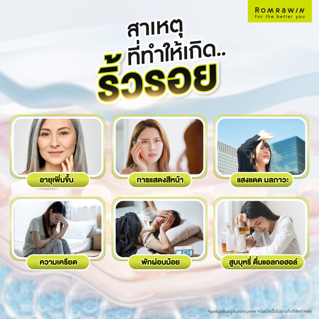 สาเหตุที่ทำให้เกิดริ้วรอย