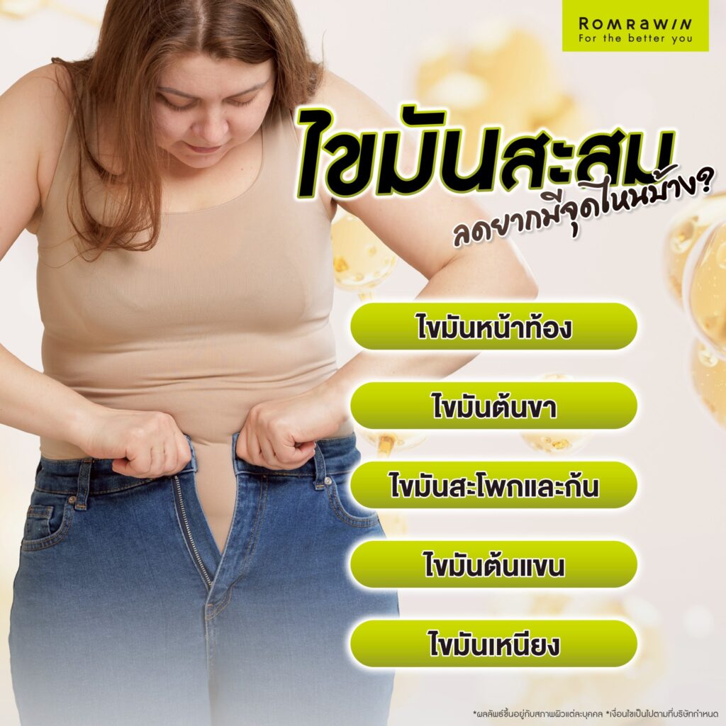 ไขมันสะสม ลดยากมีจุดไหนบ้าง?