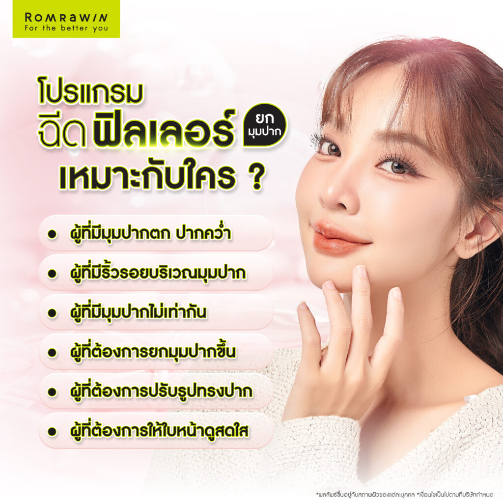 ใครที่ควรฉีดฟิลเลอร์ยกมุมปาก?