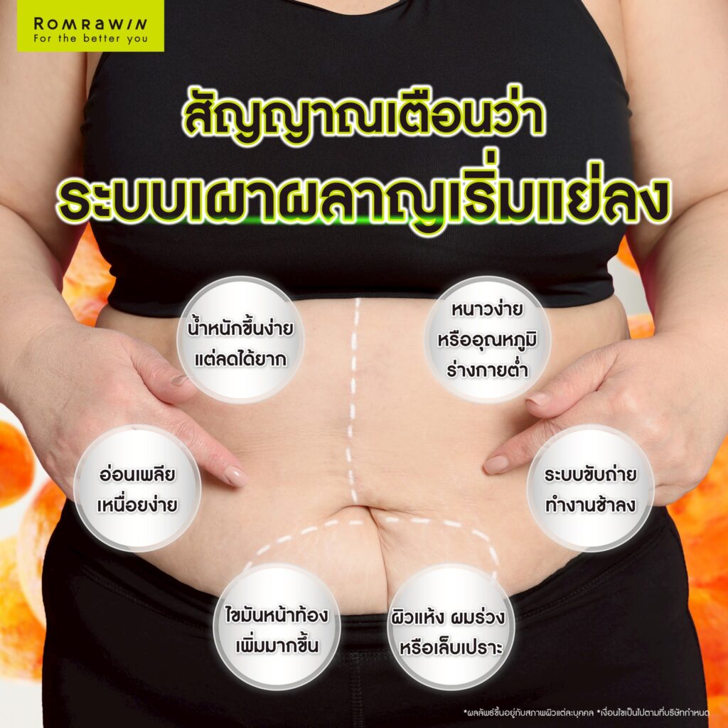 สัญญาณเตือนว่าระบบเผาผลาญเริ่มแย่ลง