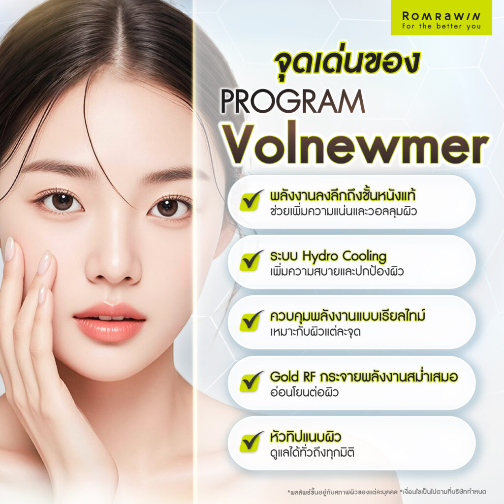 จุดเด่นของ Volnewmer ในการดูแลโครงสร้างผิว เติมวอลลุมผิว