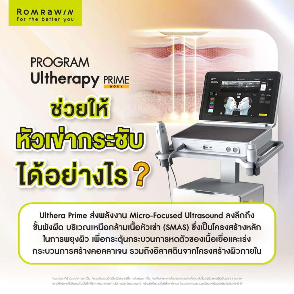 Ultherapy PRIME หัวเข่า เคล็ดลับผิวตึงเนียนของคุณฮันนี่ 2 โปรแกรม Ultherapy PRIME ย้อนวัยหัวเข่าให้อ่อนวัยเหมือนหน้า