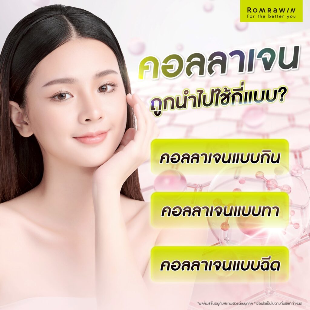 คอลลาเจนถูกนำไปใช้รูปแบบใดบ้าง?