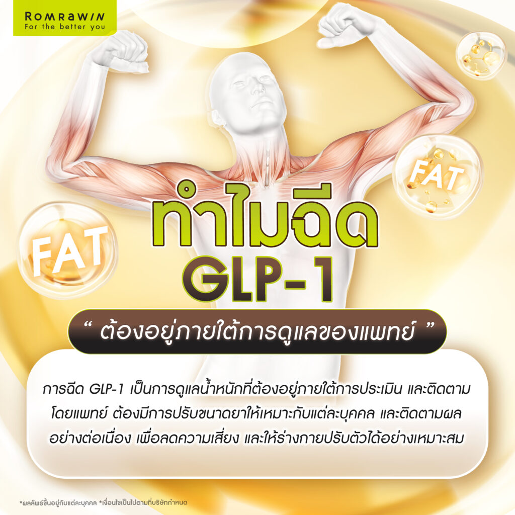ฉีด GLP-1 เอง อันตรายแค่ไหน ถ้าไม่มีแพทย์ดูแล? 2 ทำไมการฉีด GLP-1 ต้องอยู่ภายใต้การดูแลของแพทย์