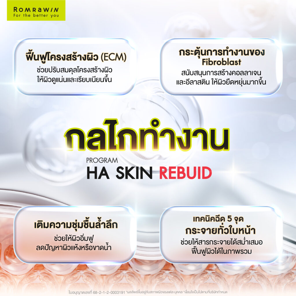 กลไกการทำงานของ Ejal40 ในการฟื้นฟูผิว