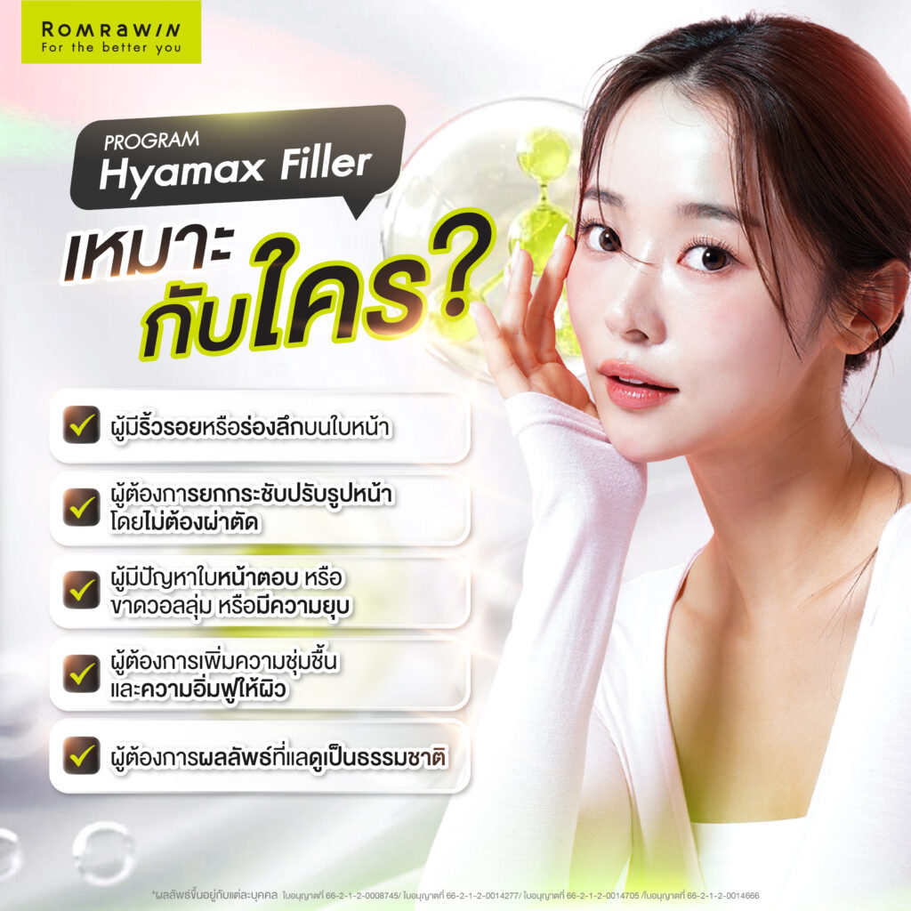 Hyamax Filler เหมาะกับใคร ?