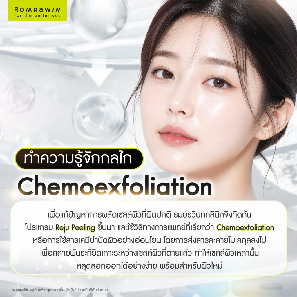 Reju Peeling สยบสิว ฝ้า และริ้วรอย 2 ทำความรู้จักกลไก Chemoexfoliation