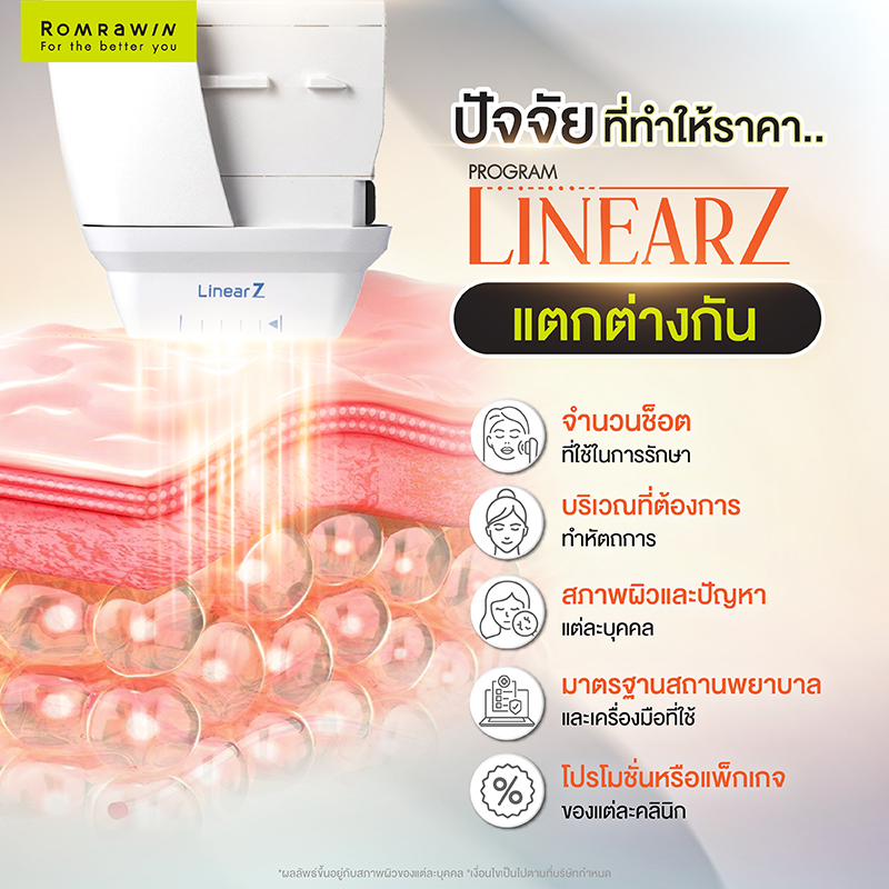 Linear Z ราคาเท่าไหร่? อัปเดตราคา พร้อมข้อมูลก่อนตัดสินใจทำ 3 ปัจจัยที่ทำให้ Linear Z ราคาต่างกัน