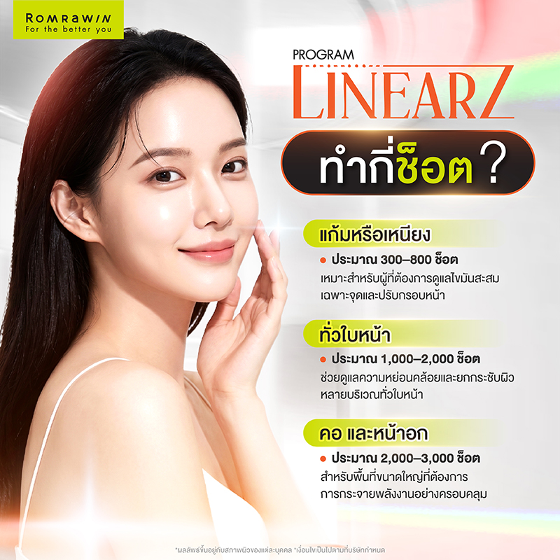 Linear Z ราคาเท่าไหร่? อัปเดตราคา พร้อมข้อมูลก่อนตัดสินใจทำ 4 Linear Z ทำกี่ช็อตถึงเหมาะสม?