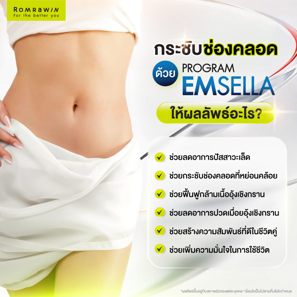กระชับช่องคลอดด้วย Emsella ให้ผลลัพธ์อะไร?