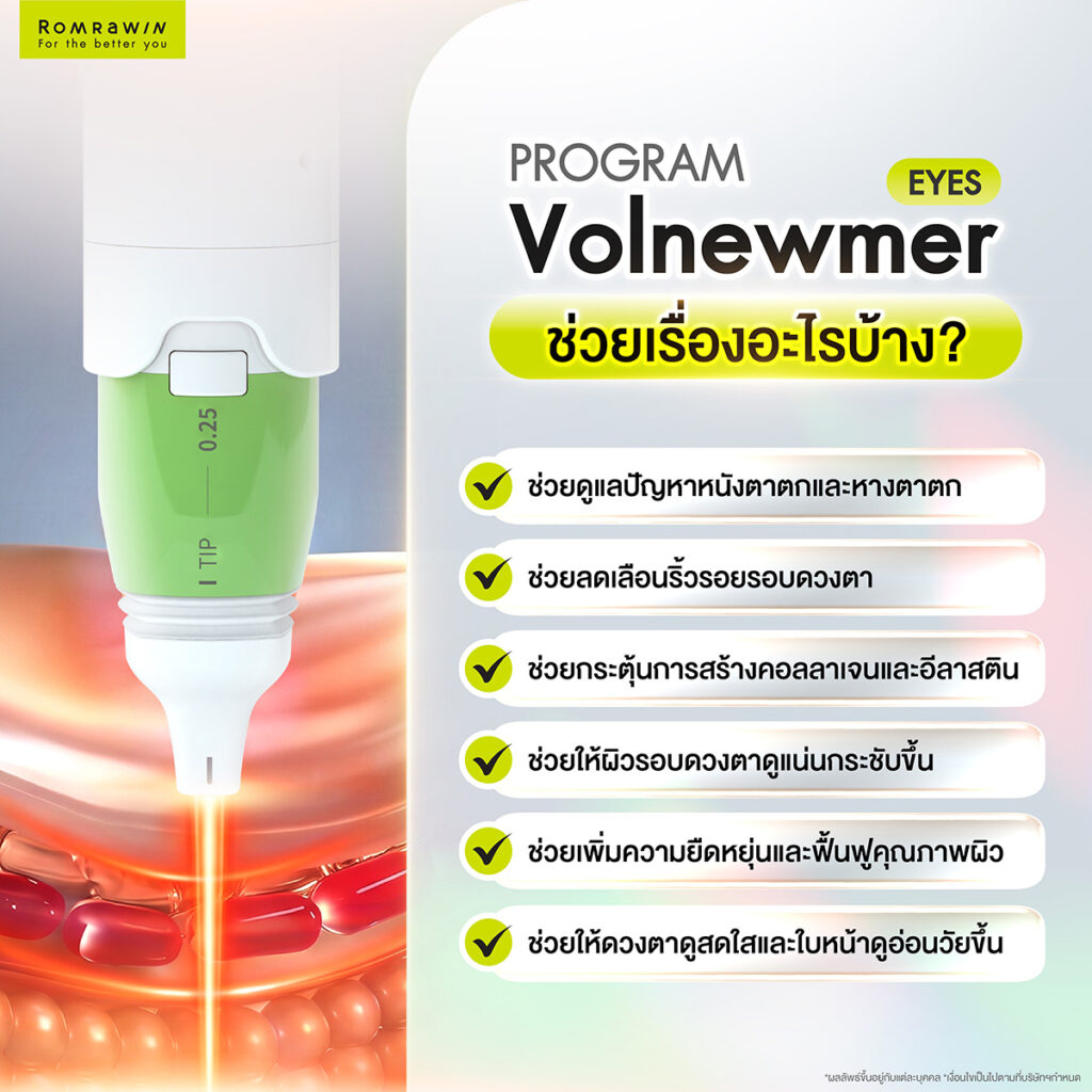 Volnewmer Eyes คืออะไร? ช่วยยกกระชับรอบดวงตา ลดหนังตาตกและริ้วรอยได้อย่างไร 3 Volnewmer Eyes ช่วยเรื่องอะไรบ้าง