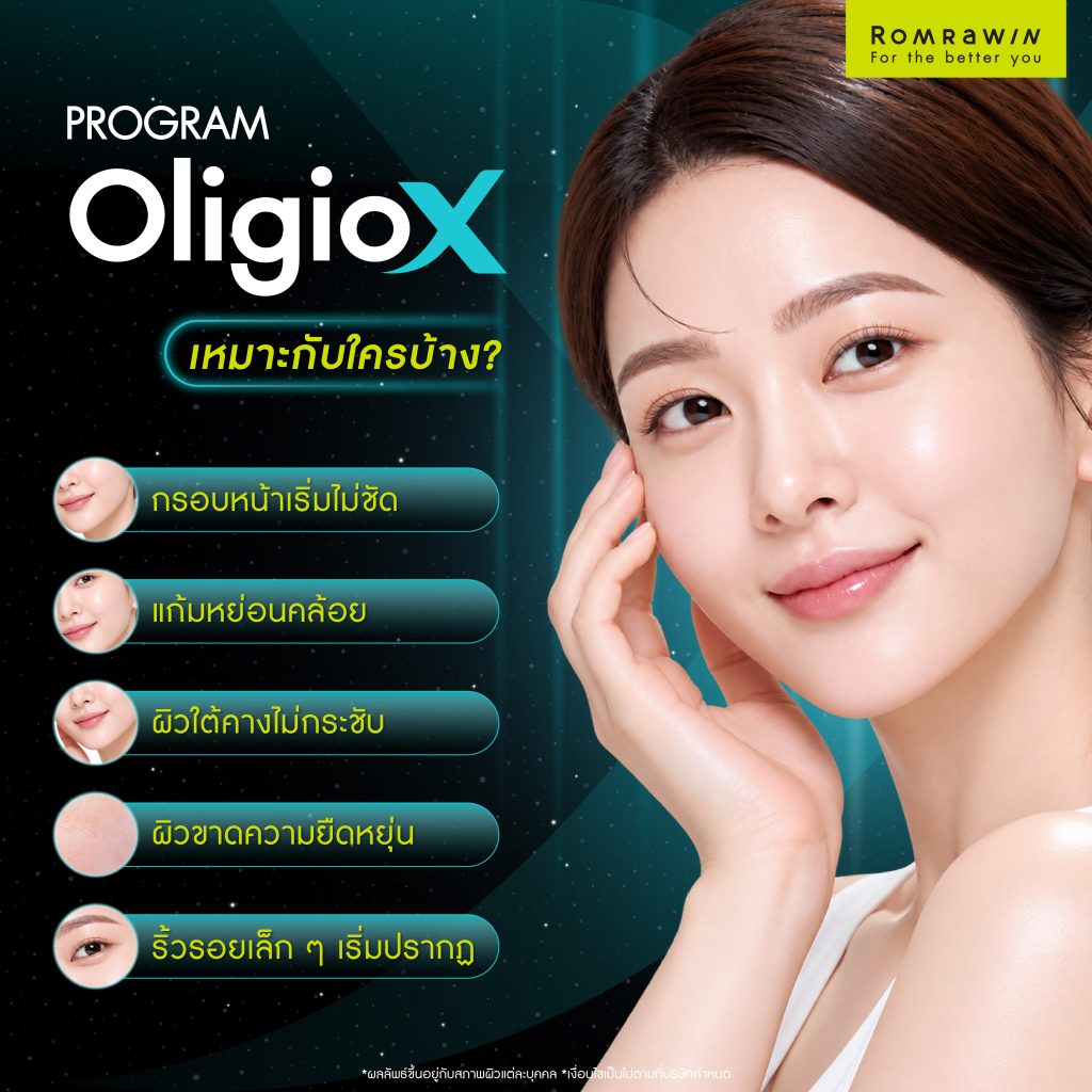 ยกกระชับปรับกรอบหน้าชัดด้วย Oligio X ทางเลือกดูแลผิวหย่อนคล้อยโดยไม่ต้องผ่าตัด 3 Oligio X เหมาะกับใครบ้าง?