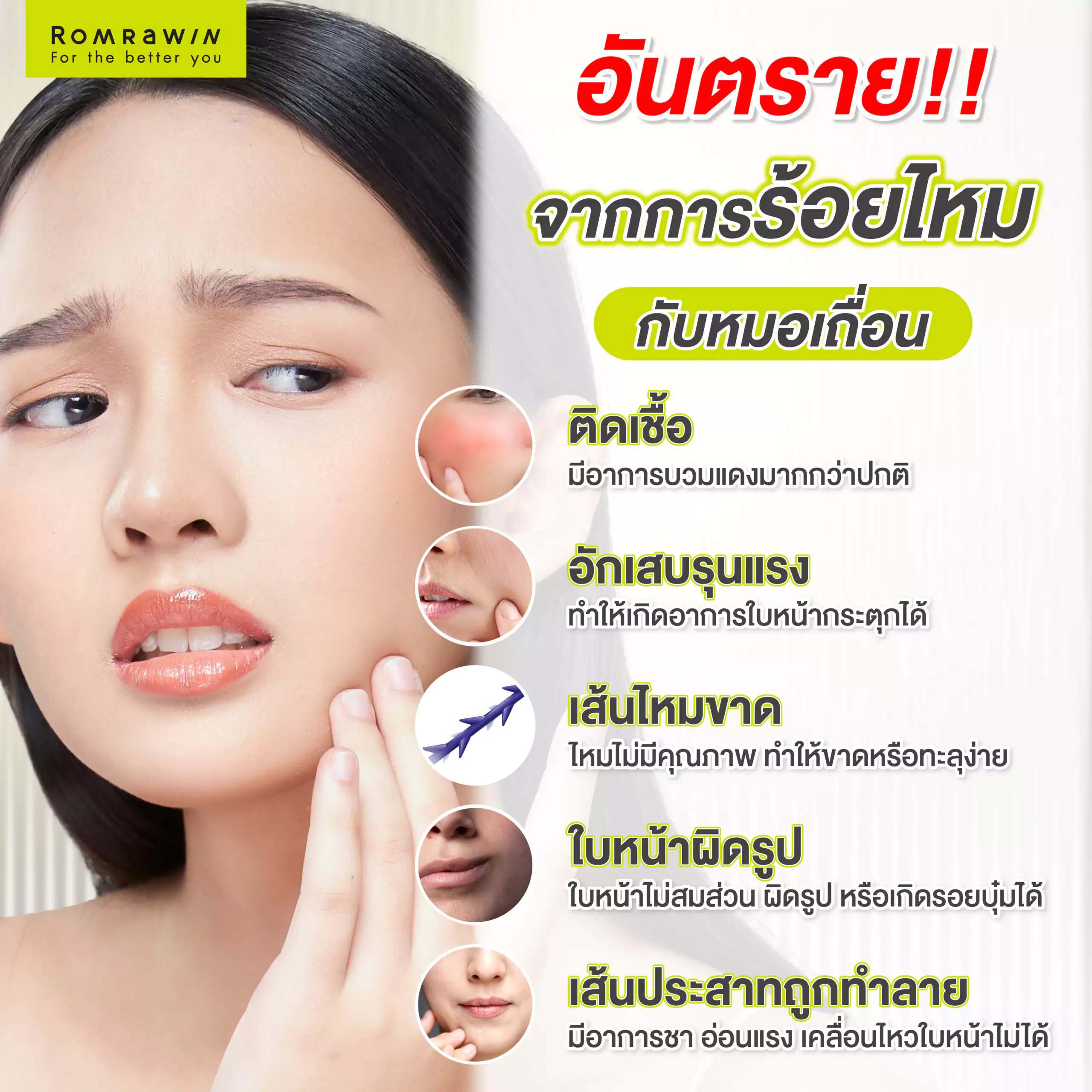 ร้อยไหมหน้ากระตุก
