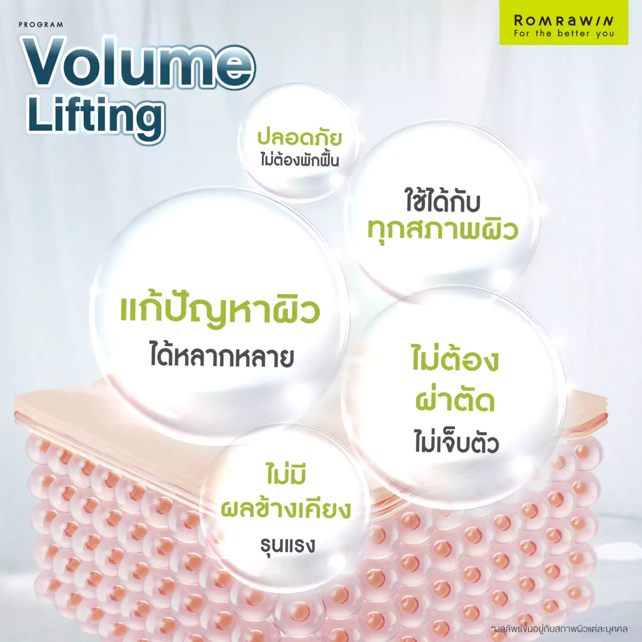 Volume Lifting ยกกระชับผิวหน้าเผยเคล็ดลับผิวอ่อนเยาว์ 2 ยกกระชับผิวหน้า Volume Lifting ช่วยแก้ปัญหาอะไรบ้าง?