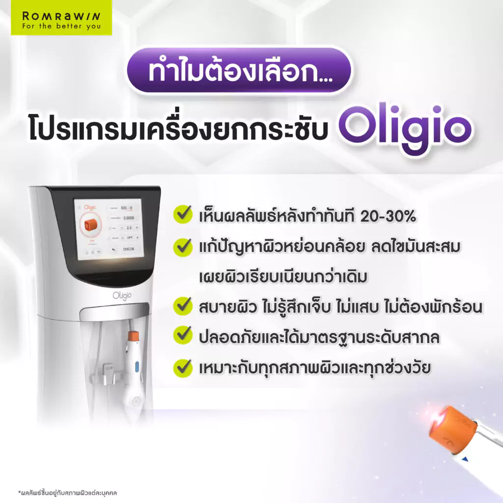 ทำไม Oligio ถึงเป็นตัวเลือกที่ยอดเยี่ยมในการยกกระชับผิวหน้า?