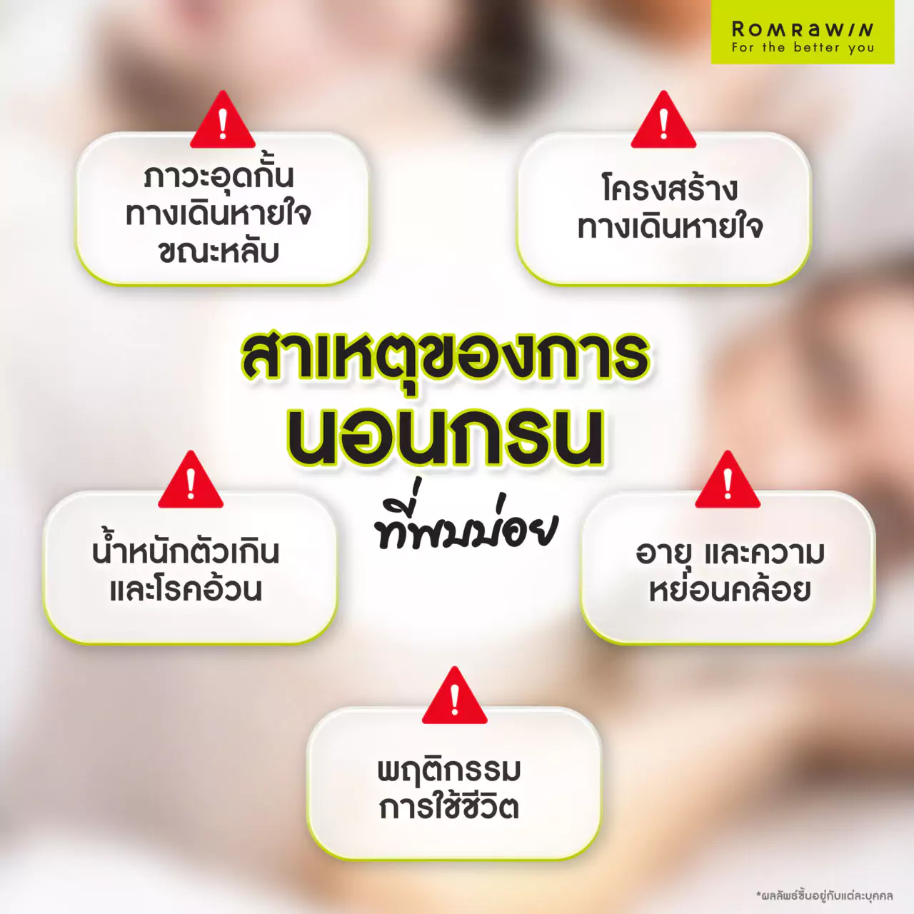 สาเหตุของการนอนกรนที่หลายคนมองข้าม รักษานอนกรนวิธีไหนได้ผล 2 สาเหตุของการนอนกรนที่พบบ่อย