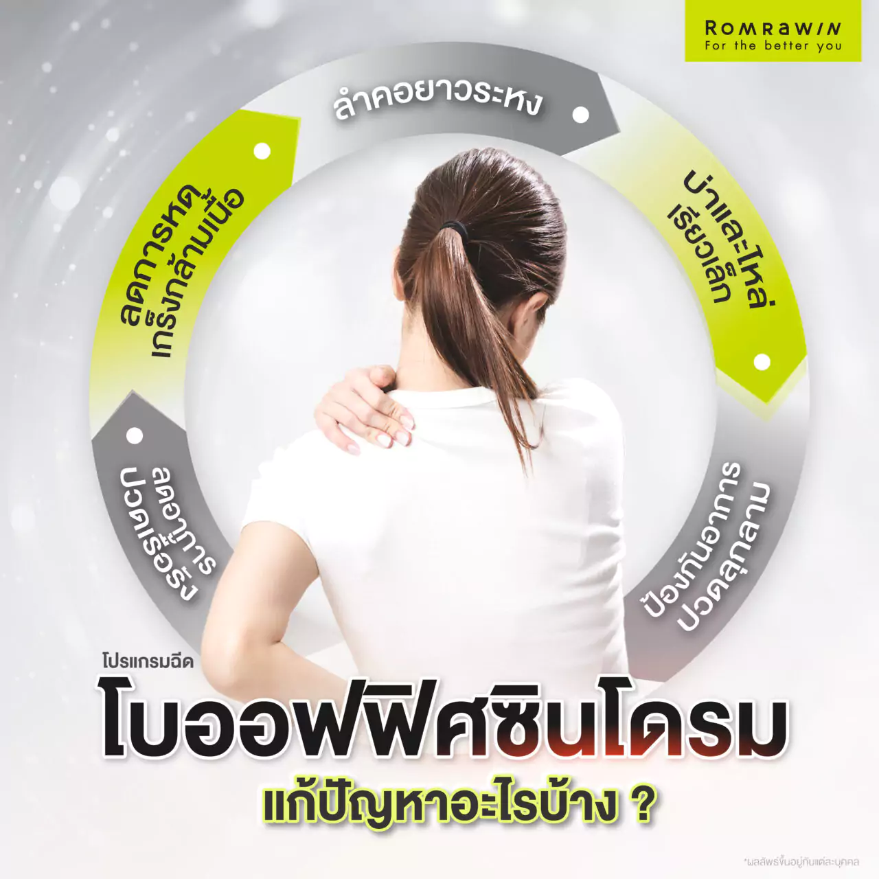 โปรแกรมฉีดโบออฟฟิศซินโดรม ช่วยแก้ปัญหาอะไรบ้าง?