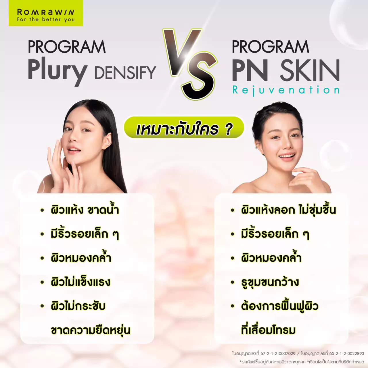 Pluryal Densify กับ Rejuran เหมาะกับใคร?