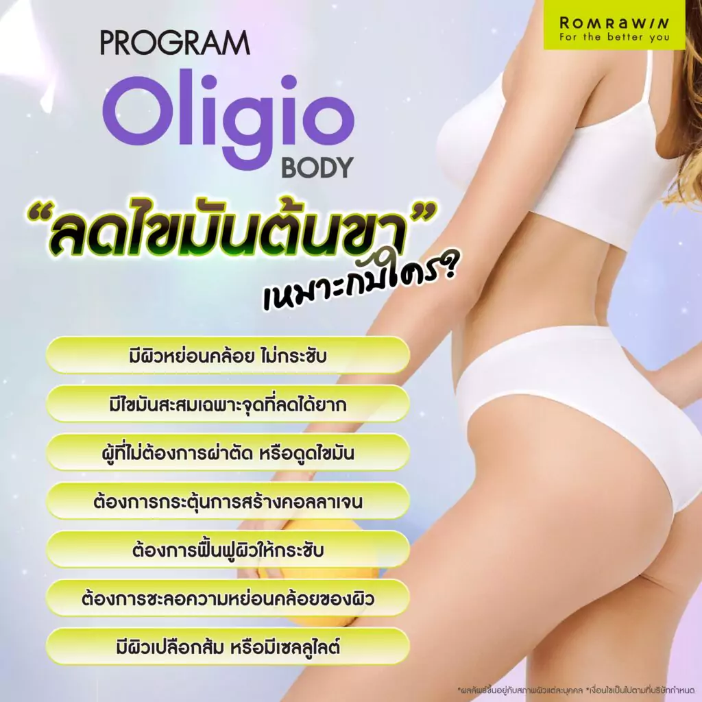 ลดไขมันต้นขาด้วย Oligio Body เหมาะกับใครบ้าง