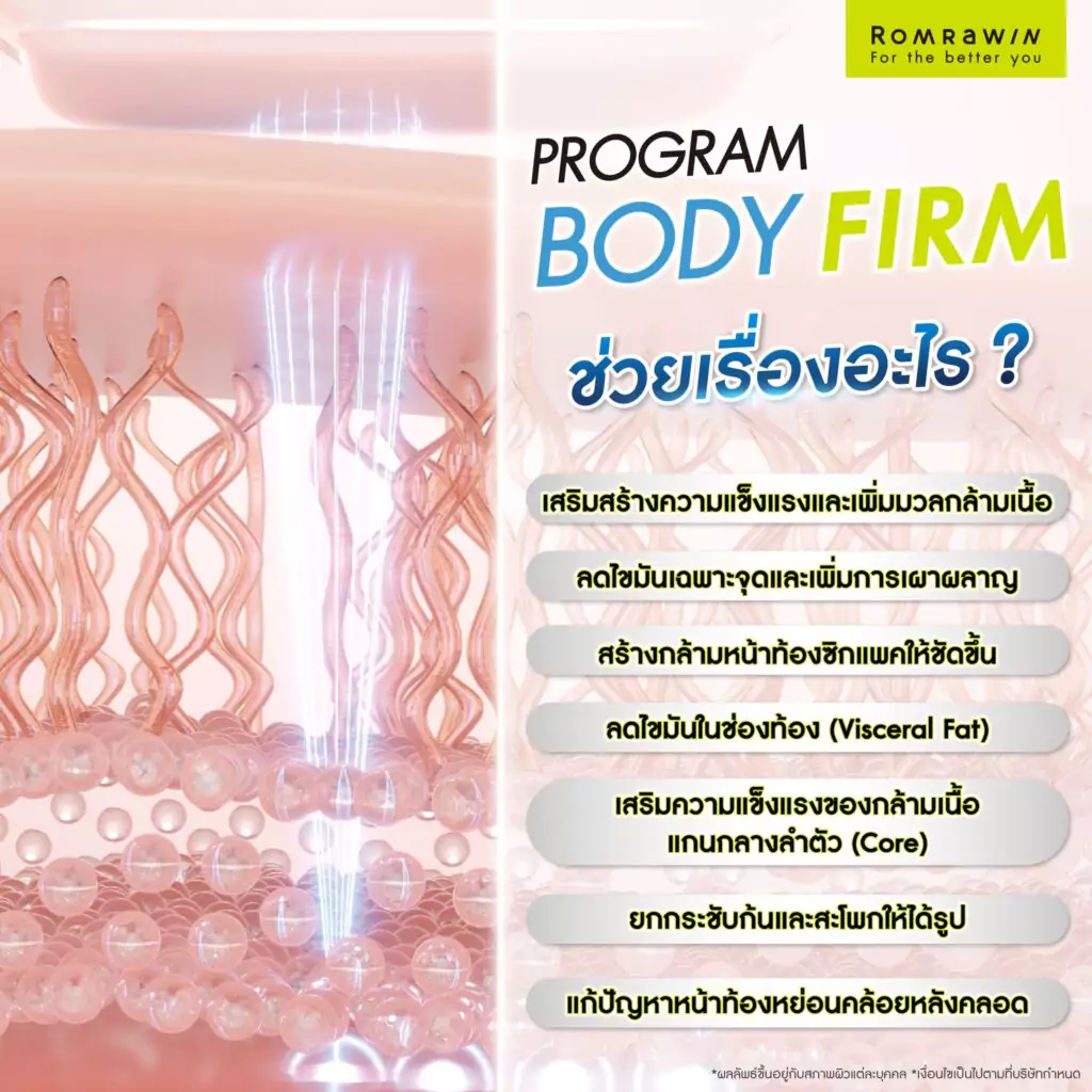 วิธีการสร้างกล้ามเนื้อด้วย Body Firm ช่วยเรื่องอะไร
