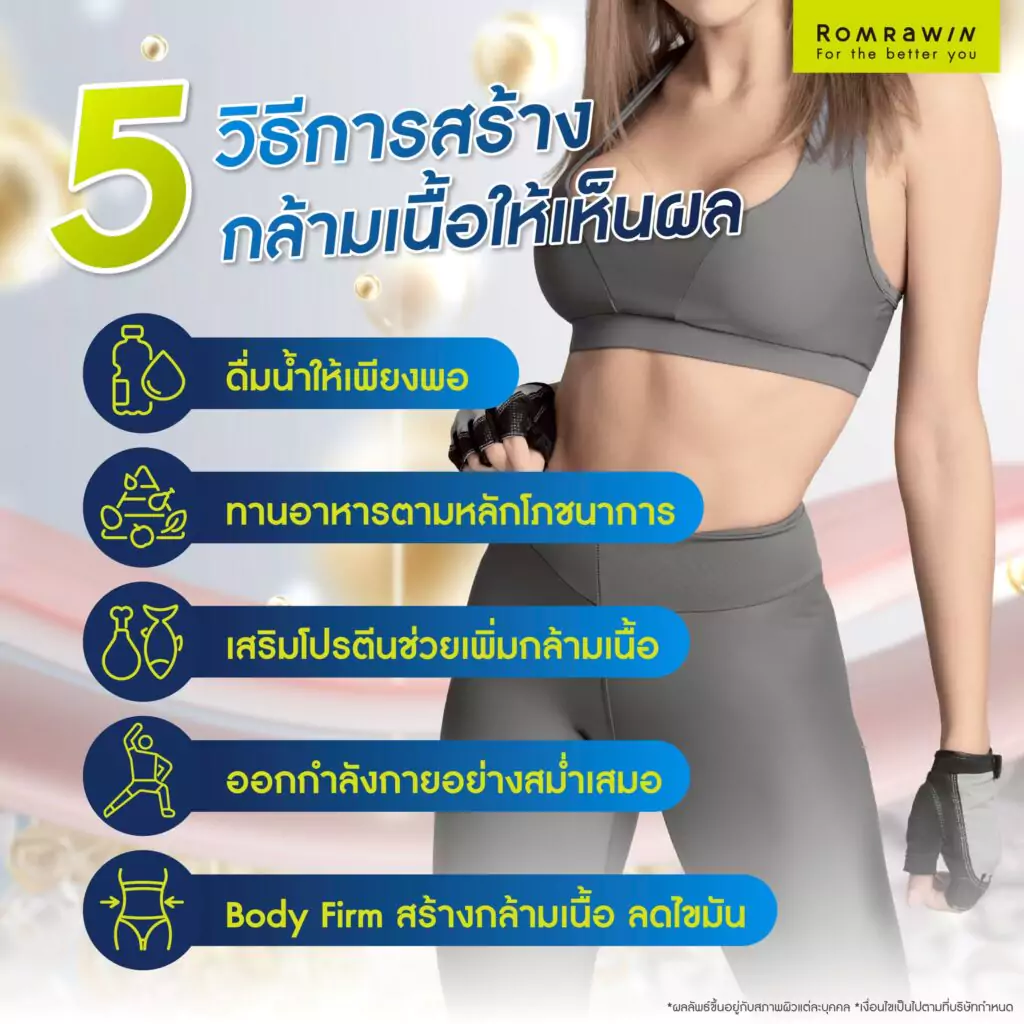 5 วิธีการสร้างกล้ามเนื้อให้เห็นผล