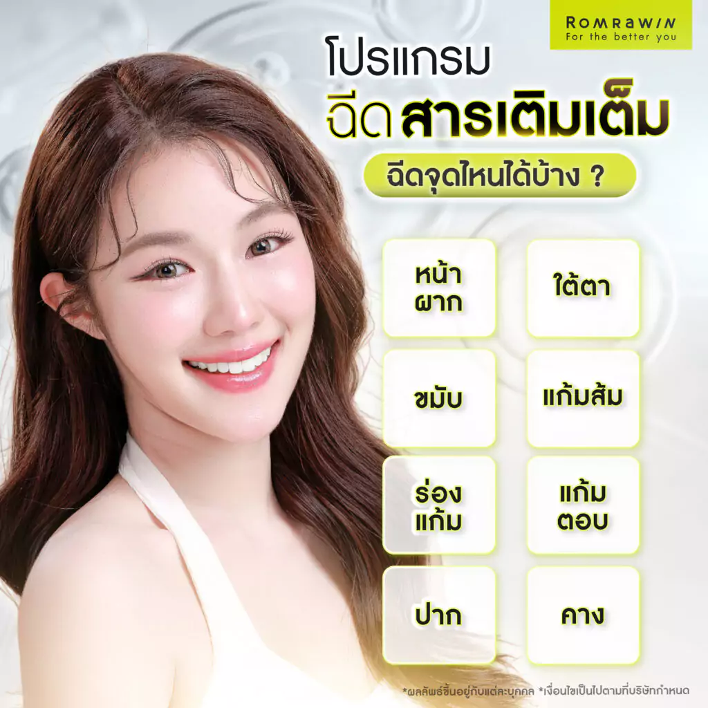 ฉีดสารเติมเต็ม (Filler) ใช้กับจุดไหนได้บ้าง?