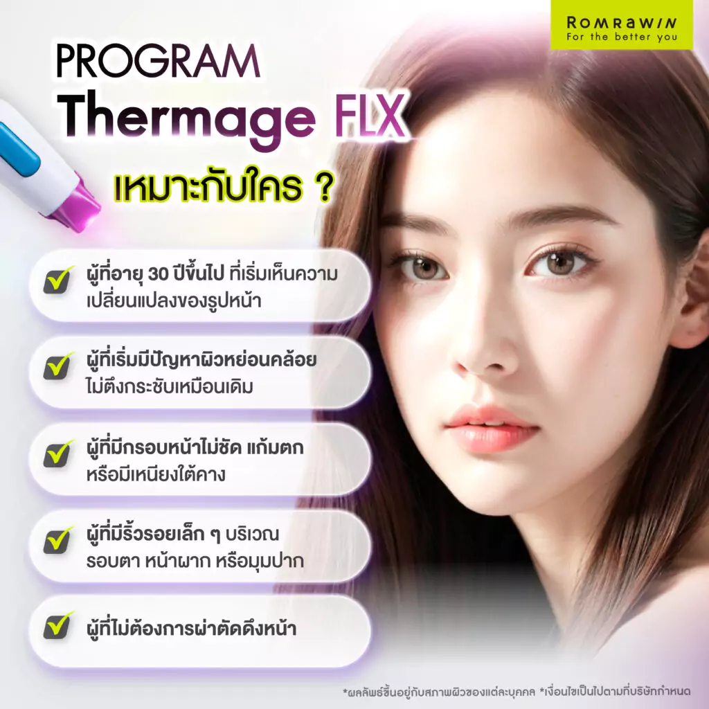 Thermage FLX เหมาะกับใครบ้าง?