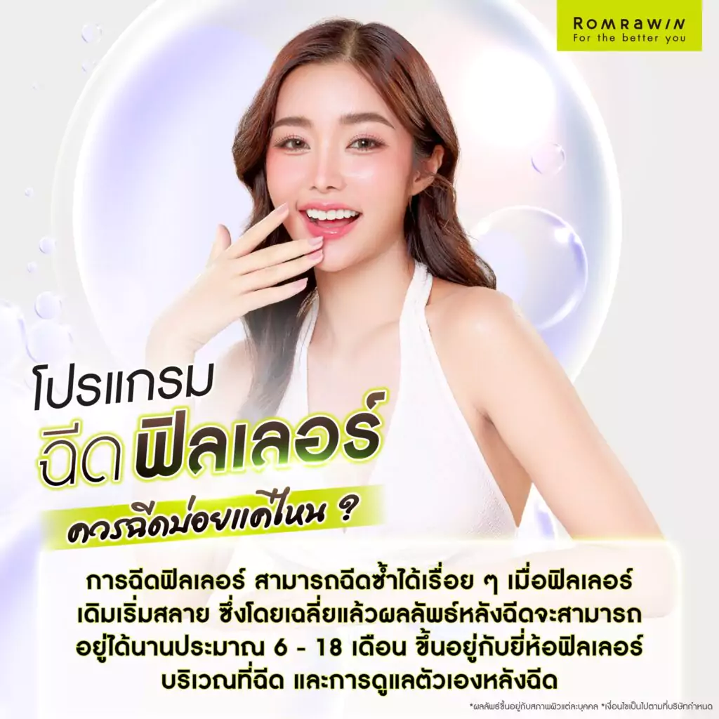 ฉีดฟิลเลอร์ ควรฉีดบ่อยแค่ไหน?
