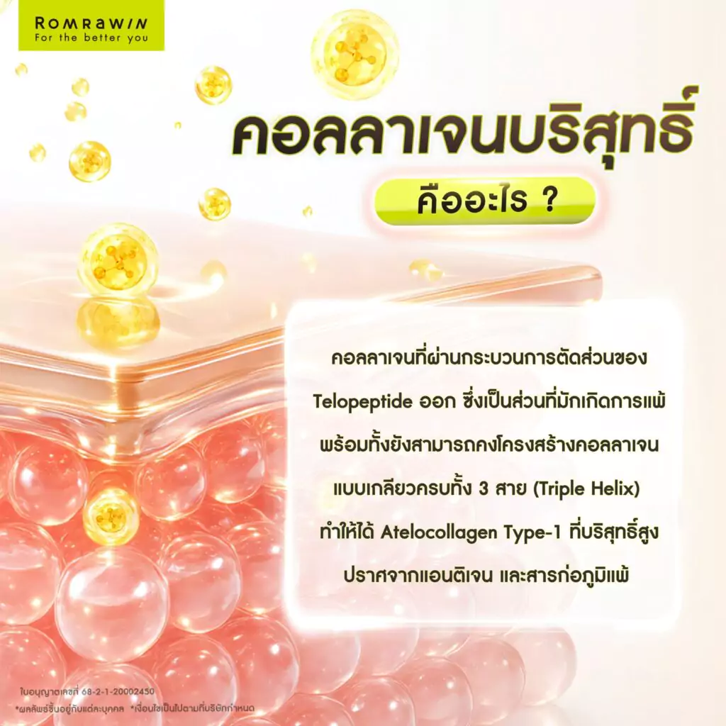 คอลลาเจนบริสุทธิ์ Atelocollagen คืออะไร?