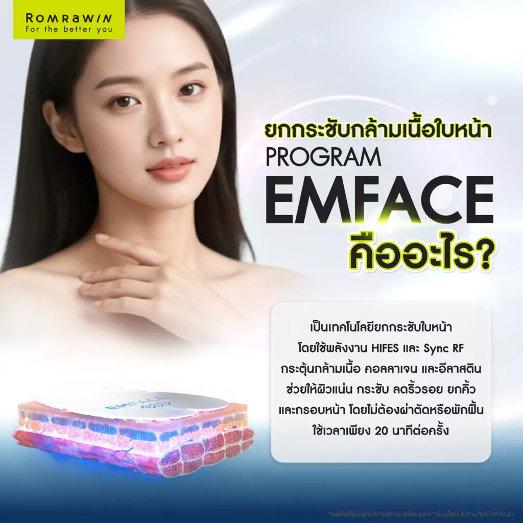 EMFACE ยกกระชับกล้ามเนื้อใบหน้า คืออะไร?