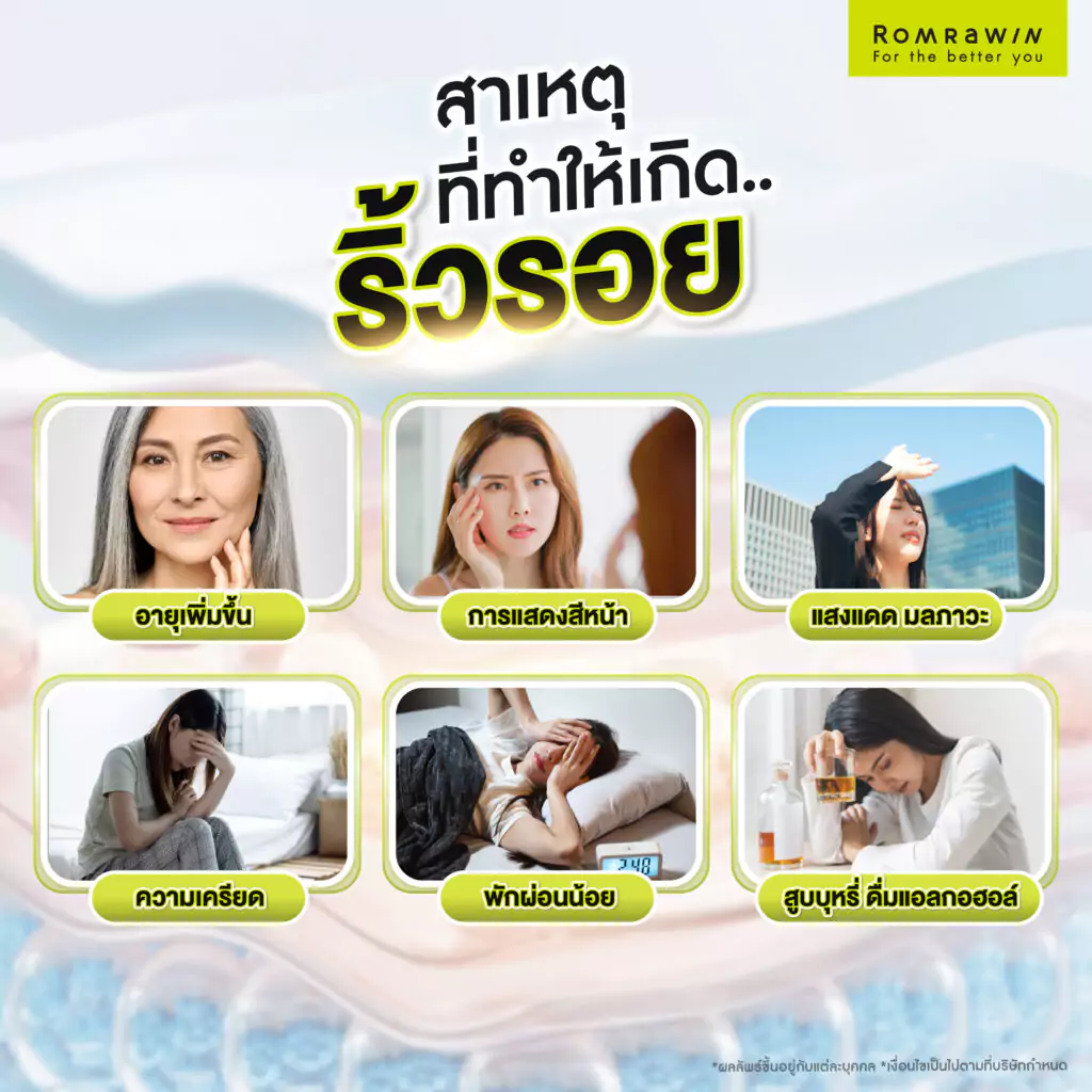 สาเหตุที่ทำให้เกิดริ้วรอย