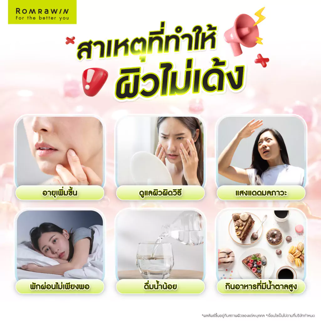 สาเหตุที่ทำให้ผิวไม่เด้ง